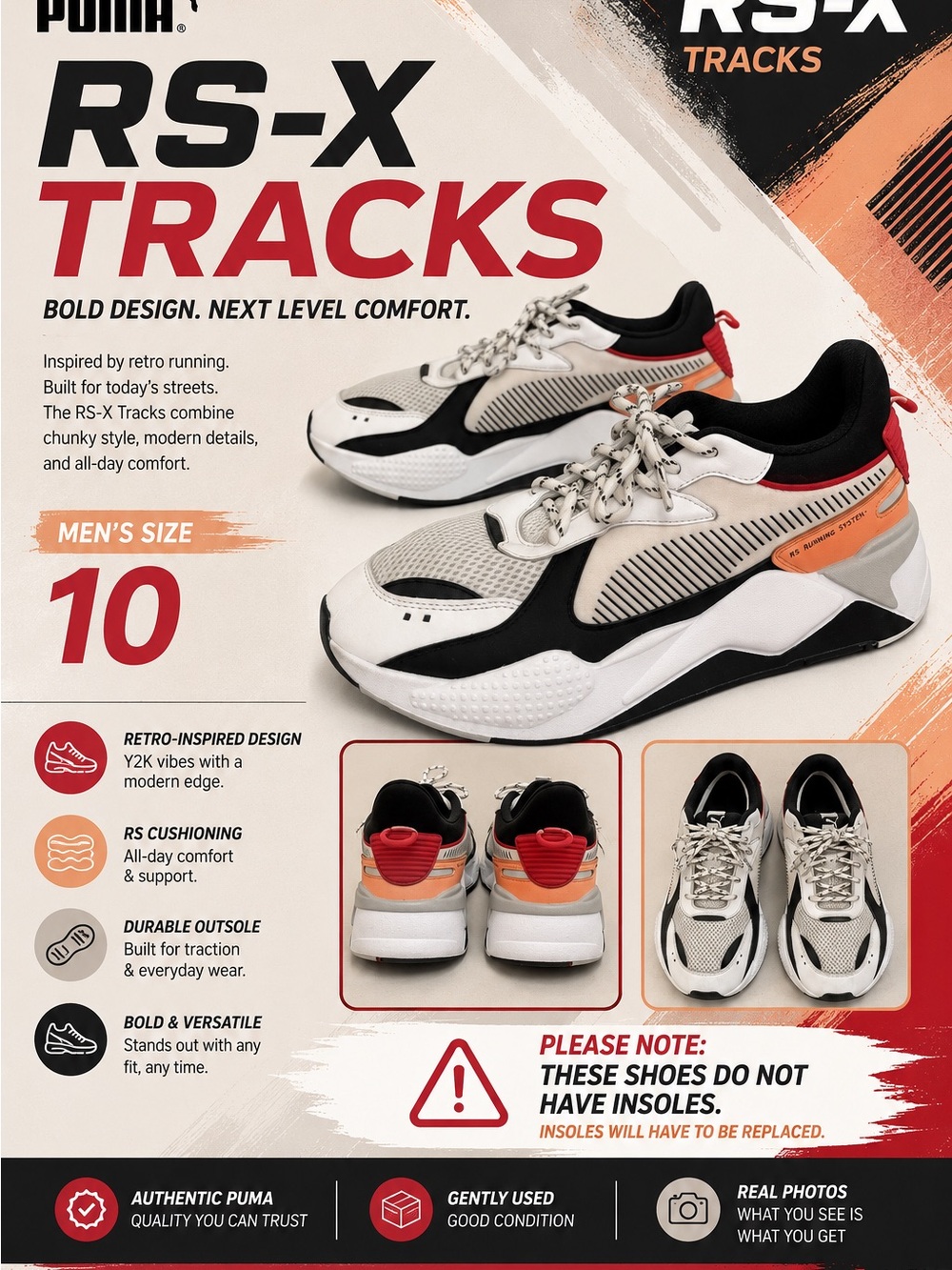 Men’s Puma RSX-Tracks Size 10